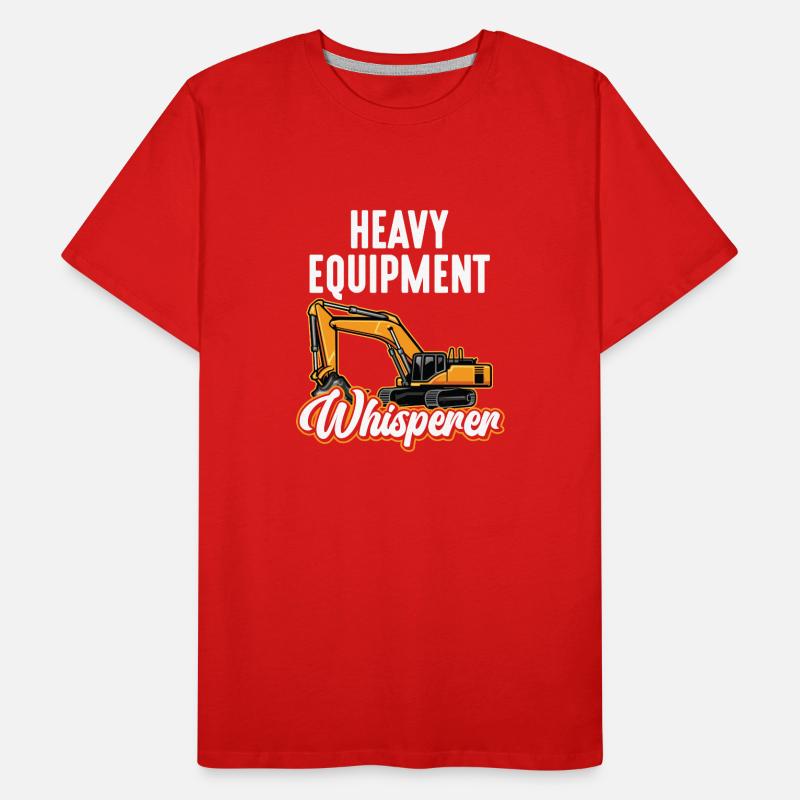 Construction machinery operator Excavator driver Excavator driver Construction workers Men's Premium Organic T-Shirt