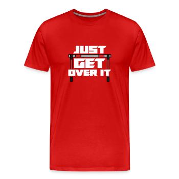 Athlétisme Athlétisme Coureurs Course Cadeau - T-shirt bio Premium Homme - rouge - Devant - Damien (186cm)