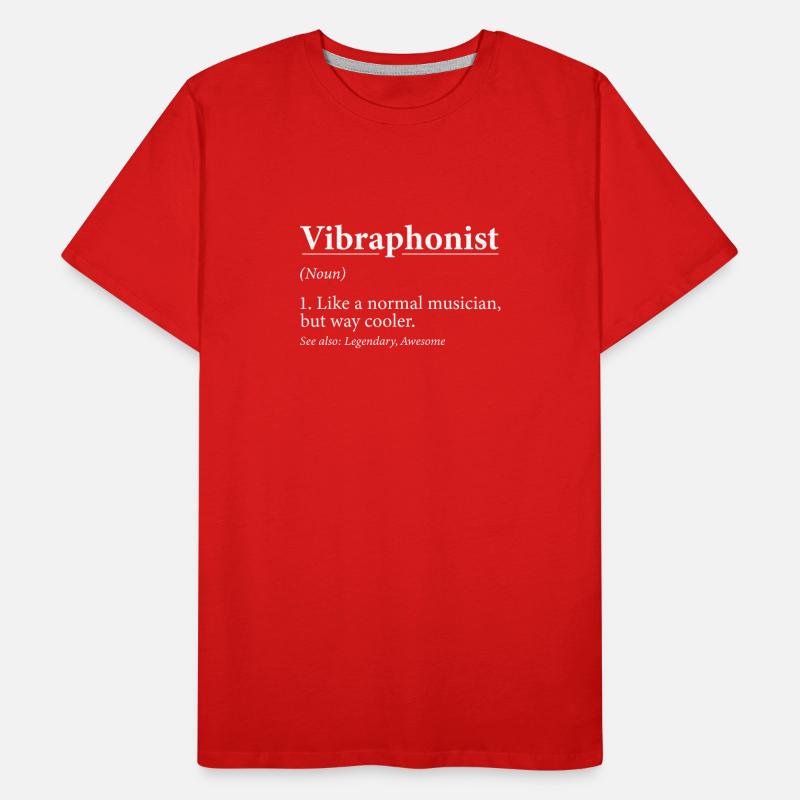 Funny vibraphonist definition for Men's Premium Organic T-Shirt