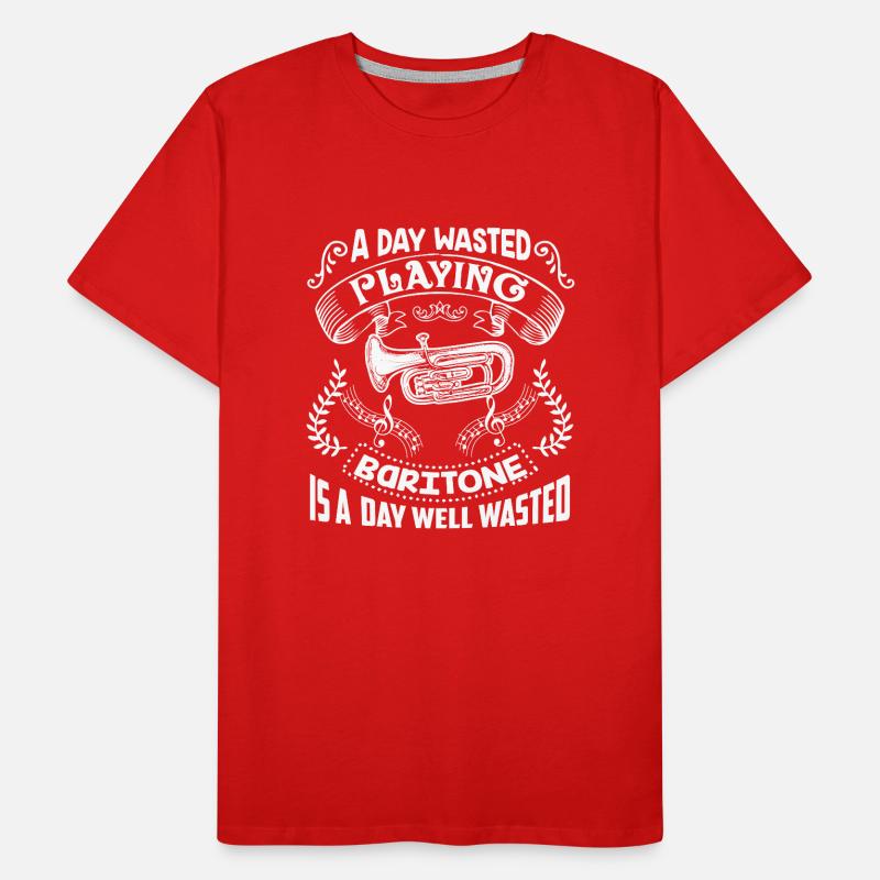 Baritone A Day Playing Baritone Men's Premium Organic T-Shirt