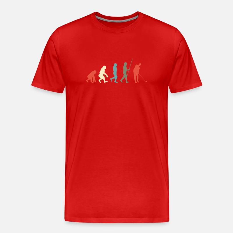 Golfer - Männer Premium Bio T-Shirt - Rot