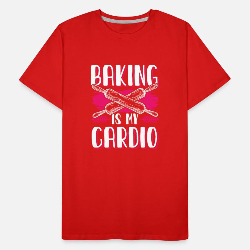 Baking Cardio Men's Premium Organic T-Shirt