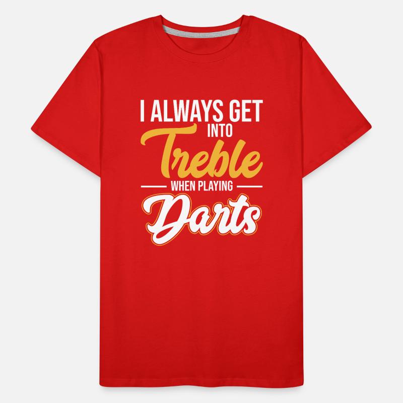 Je m’implique dans les fléchettes - fléchettes T-shirt bio Premium Homme