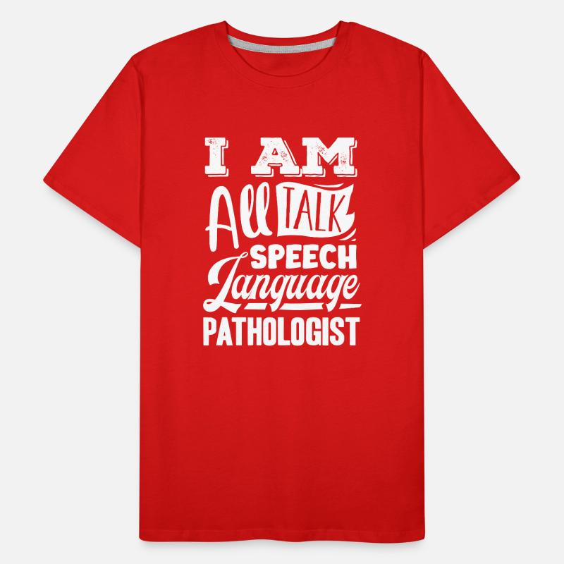 Speech-language pathology, speech-language pathologist Men's Premium Organic T-Shirt