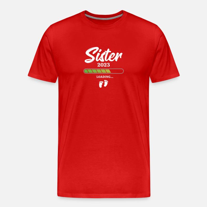 Sister Loading 2023 - Männer Premium Bio T-Shirt - Rot