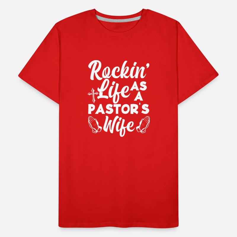 Pasteur Pasteur Mme Épouse Cadeau T-shirt bio Premium Homme
