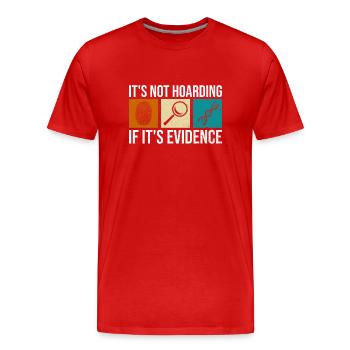 Crime Labe Design Für Forensische Analysten - Men's Premium Organic T-Shirt - red - Front - Damien (186cm)