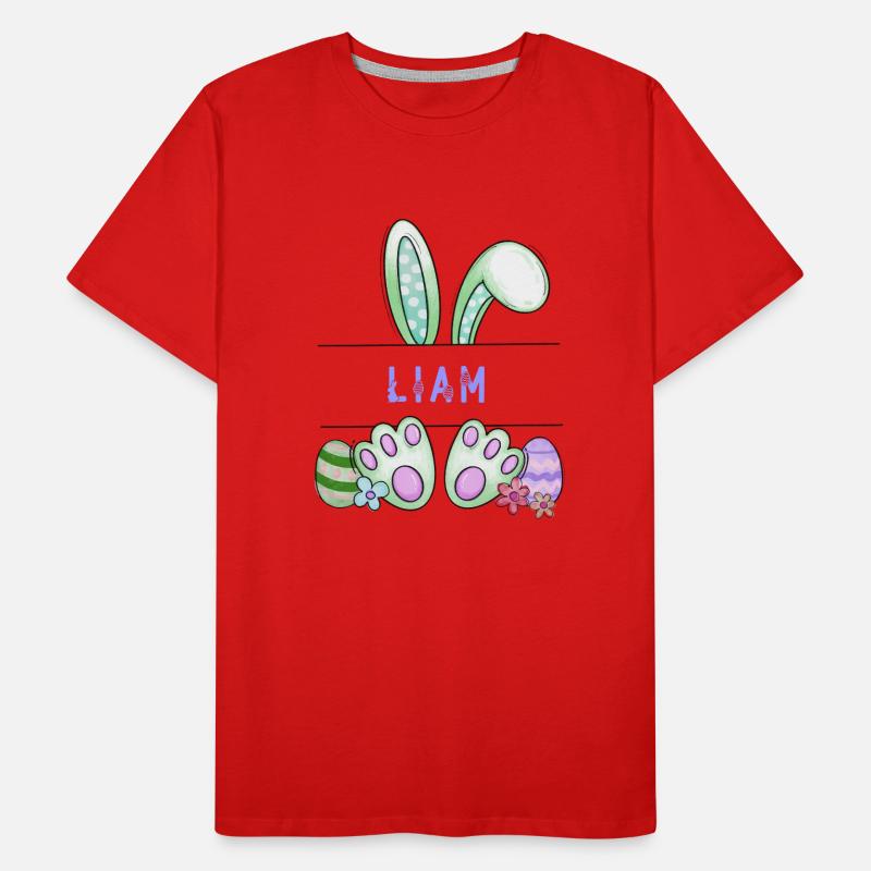 Easter Bunny, rabbit, cute - Liam Men's Premium Organic T-Shirt