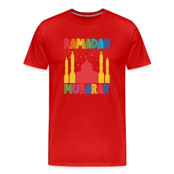 fasting diet ramadan muslims muslim fasting - Men's Premium Organic T-Shirt - red - Front - Damien (186cm)