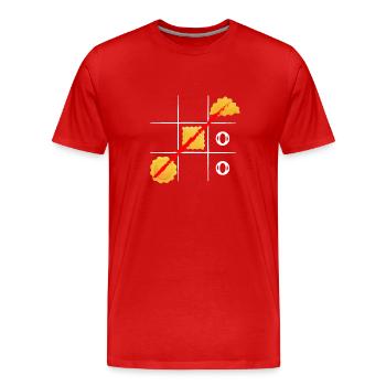 Raviolis grillés à St. Louis - T-shirt bio Premium Homme - rouge - Devant - Damien (186cm)