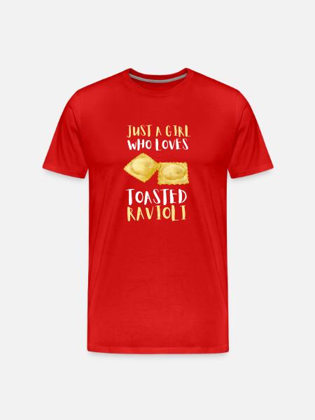 St. Louis Toasted Ravioli - Men's Premium Organic T-Shirt - red
