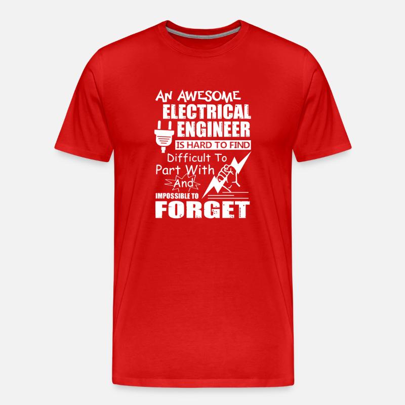 Electrical Engineer Awesome Electrical Engineer - Men's Premium Organic T-Shirt - red