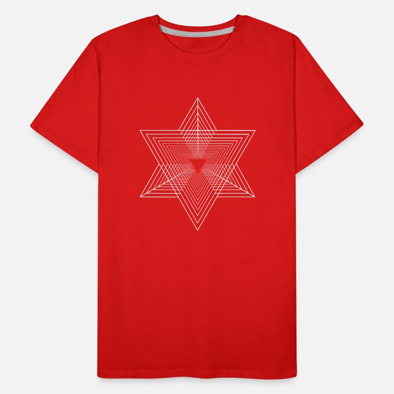 Triangles - graphics - graphic design Men's Premium Organic T-Shirt
