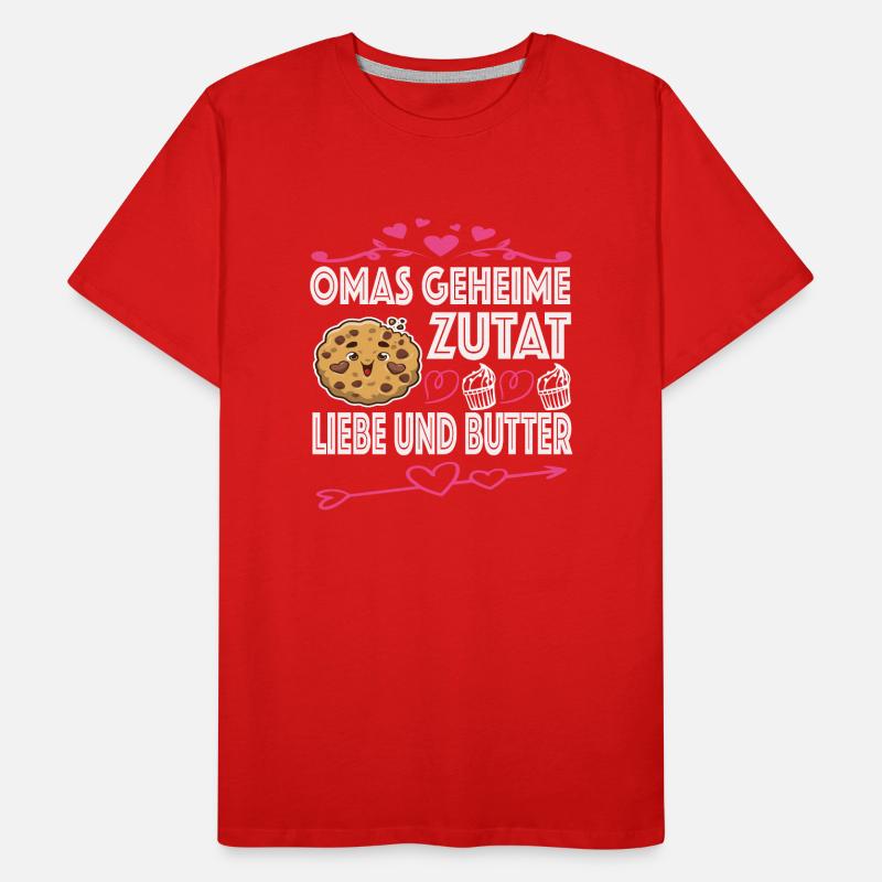 Oma Omi Großmutter Geschenkidee Männer Premium Bio T-Shirt