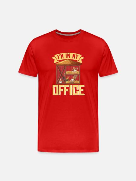 I'm In My Office - Men's Premium Organic T-Shirt - red