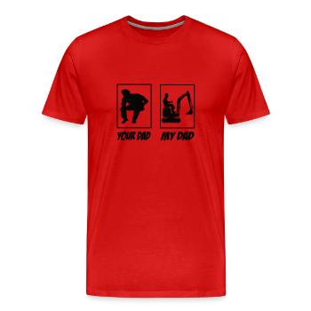 Gartenbauer - Männer Premium Bio T-Shirt - Rot - Vorne - Damien (186cm)