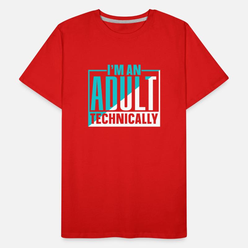 Ich Bin Ein Erwachsener Technisch Erwachsen Männer Premium Bio T-Shirt