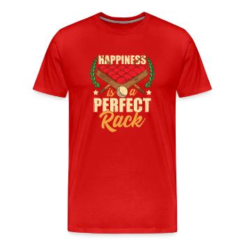 Snooker drôle - T-shirt bio Premium Homme - rouge - Devant - Damien (186cm)