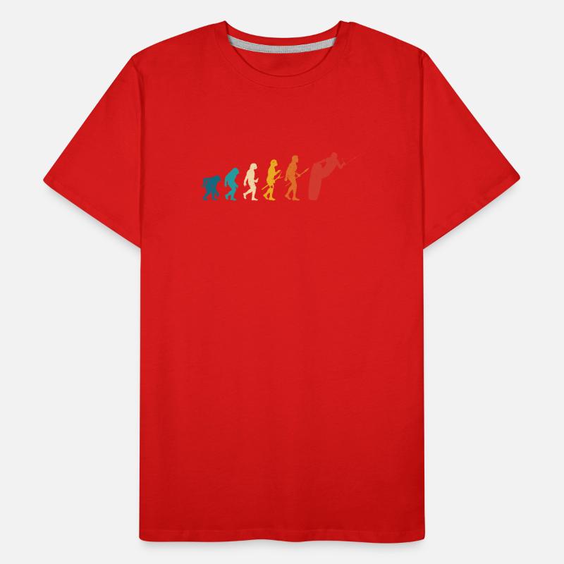 Evolution Retro Wakeboard de Man Wakeboarder T-shirt bio Premium Homme