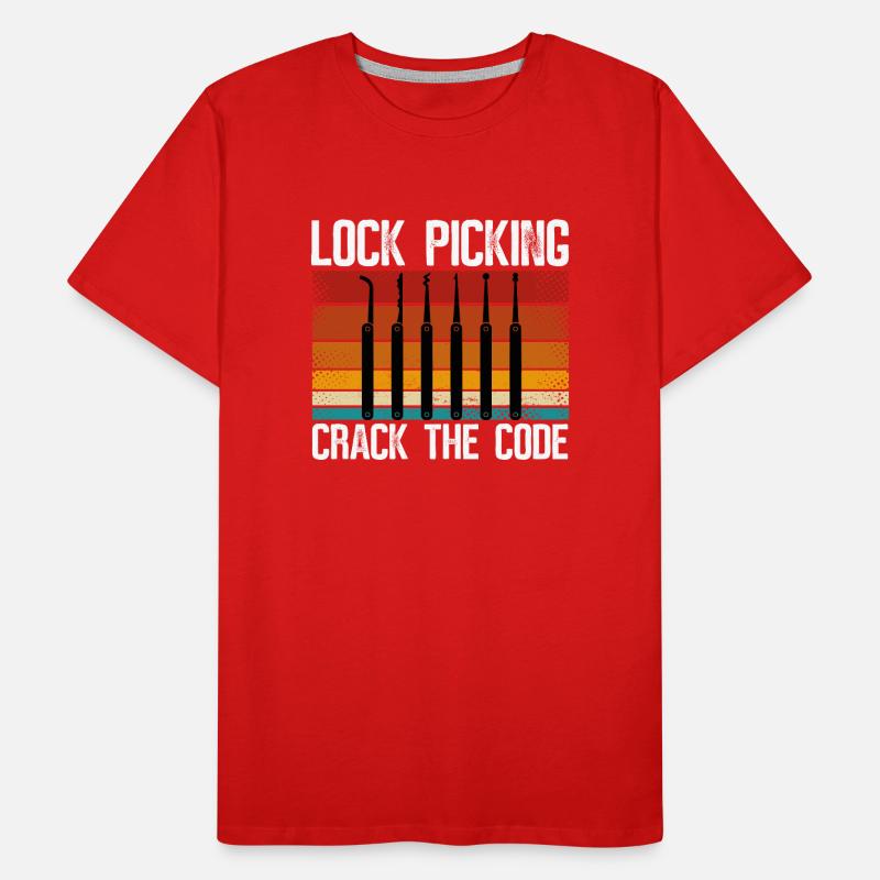 Lockpicking cracks the code Men's Premium Organic T-Shirt