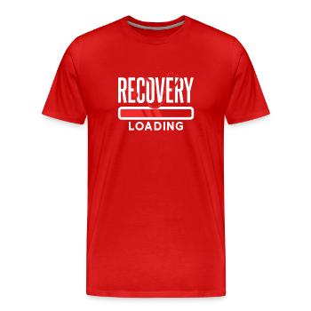 Erholung Laden Patient Erholen Überlebender - Männer Premium Bio T-Shirt - Rot - Vorne - Damien (186cm)