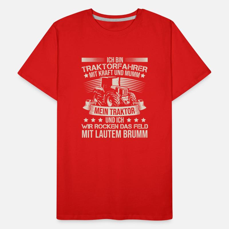 Ich Bin Ein Traktorfahrer Trecker Schlepper Männer Premium Bio T-Shirt