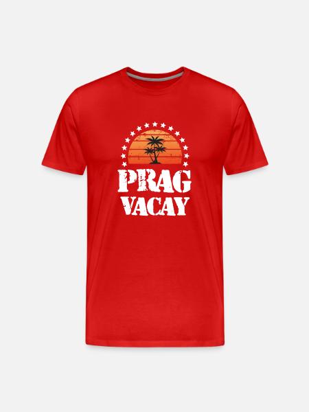 Prague Holidays - Men's Premium Organic T-Shirt - red