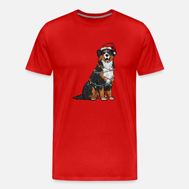 Berner Sennenhund - Männer Premium Bio T-Shirt - Rot