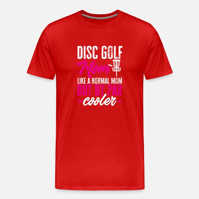 Discgolf Disc Golf Frisbee - Männer Premium Bio T-Shirt - Rot