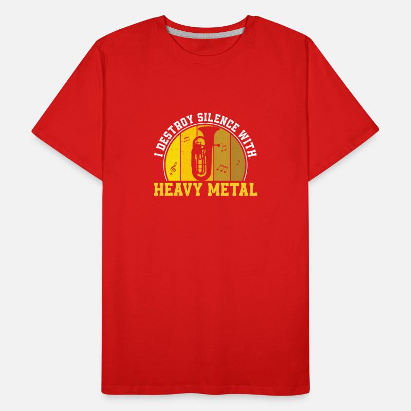 Euphonium Destroy Silence mit einem Männer Premium Bio T-Shirt