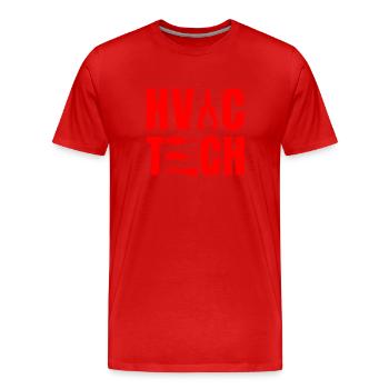 Heating, ventilation and air conditioning technology - Men's Premium Organic T-Shirt - red - Front - Damien (186cm)