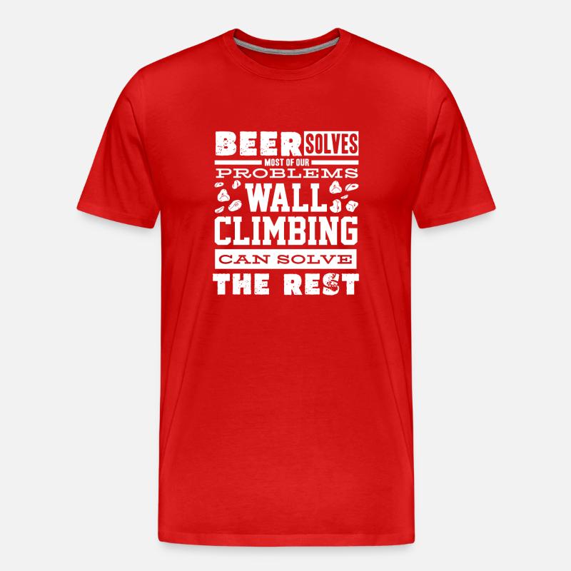 Wall climbers, wall climbers - Men's Premium Organic T-Shirt - red