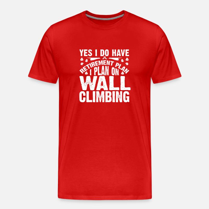 Wall climbers, wall climbers - Men's Premium Organic T-Shirt - red