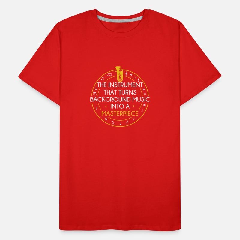 Euphonium Into A Masterpiece Funny Euphonium Men's Premium Organic T-Shirt