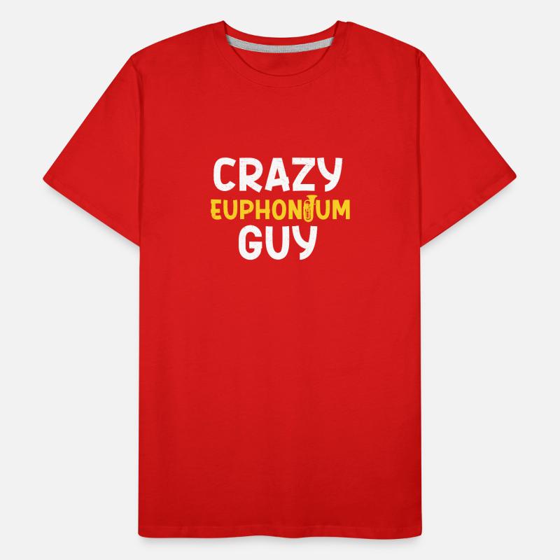 Crazy Euphonium Guy Lustiger Euphoniumist Men's Premium Organic T-Shirt