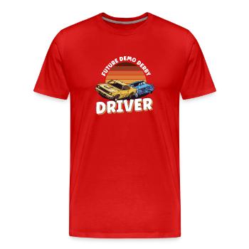 Demo Derby Demolition Derby Demolition Derby - Männer Premium Bio T-Shirt - Rot - Vorne - Damien (186cm)
