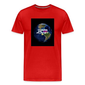 There is no planet B - Men's Premium Organic T-Shirt - red - Front - Damien (186cm)