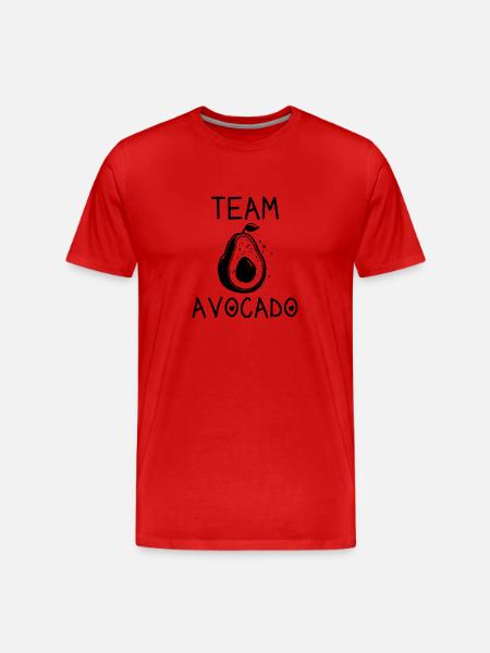 Team Avocado - Men's Premium Organic T-Shirt - red