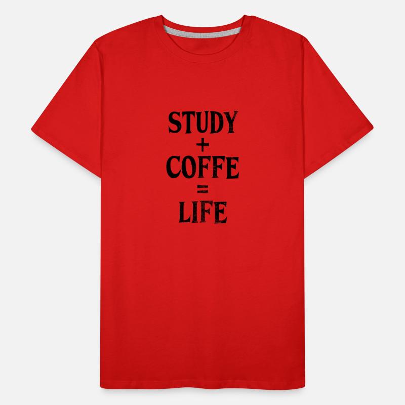 Study and coffee Men's Premium Organic T-Shirt