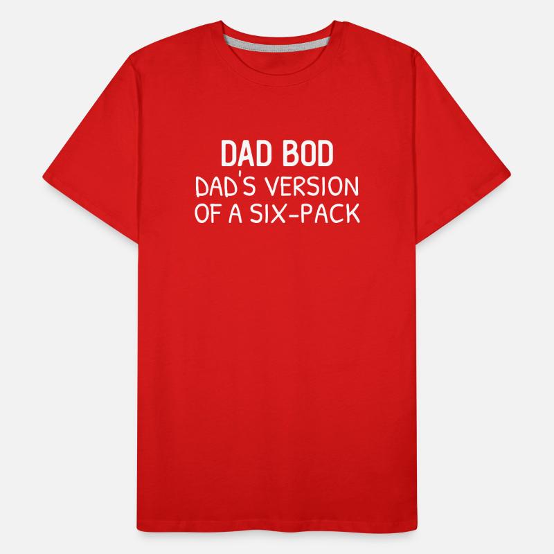 La version papa bod dad d’un pack de six T-shirt bio Premium Homme