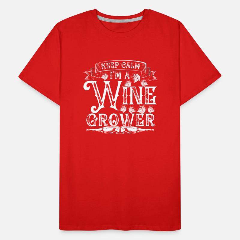 Ich Bin Ein Winzer Männer Premium Bio T-Shirt