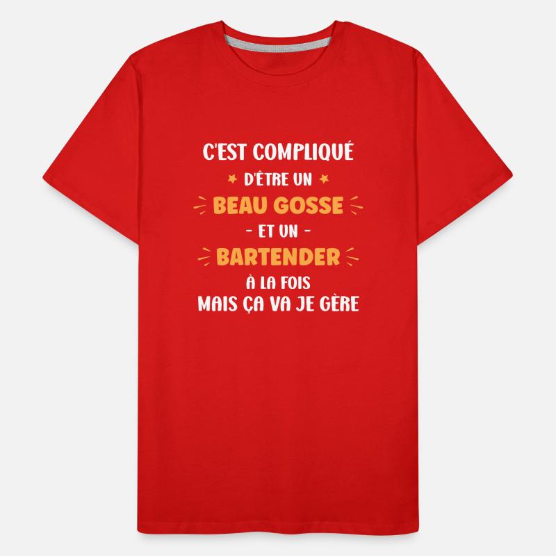 Bartender T-shirt bio Premium Homme