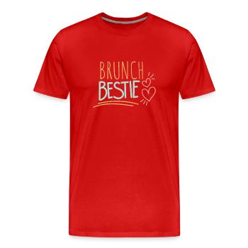 Babes Who Brunch Squat - T-shirt bio Premium Homme - rouge - Devant - Damien (186cm)