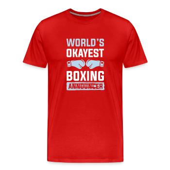 weltbester boxer - Männer Premium Bio T-Shirt - Rot - Vorne - Damien (186cm)