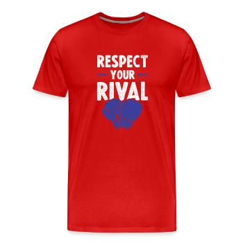 boxen respekt - Männer Premium Bio T-Shirt - Rot - Vorne - Damien (186cm)