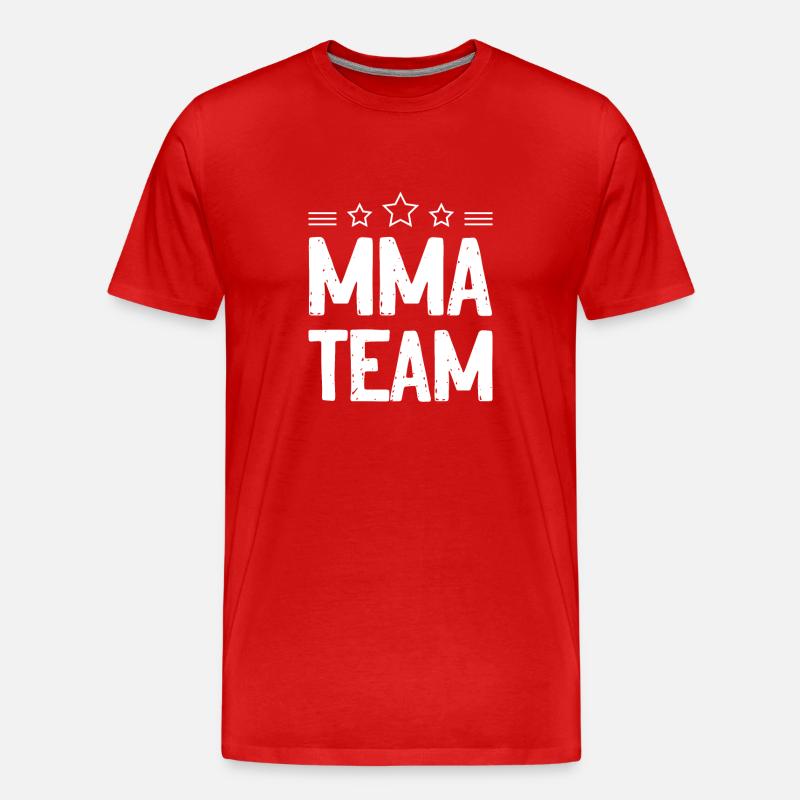 Mma Team - Männer Premium Bio T-Shirt - Rot