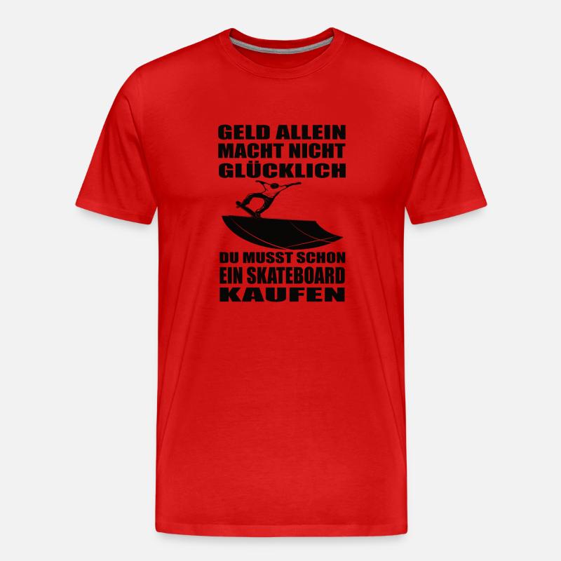 Skateboard - Männer Premium Bio T-Shirt - Rot