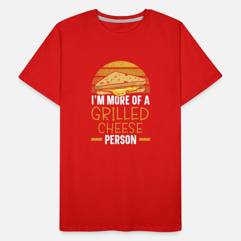 Ich bin eher ein Grillkäse-Typ Grillkäse Männer Premium Bio T-Shirt