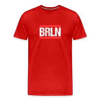 Berlin Berlinerin Berliner Stadt Berlin - Männer Premium Bio T-Shirt - Rot - Vorne - Damien (186cm)