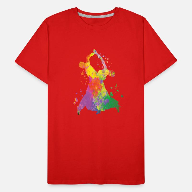 Danse de salon Slow Fox Quickstep T-shirt bio Premium Homme